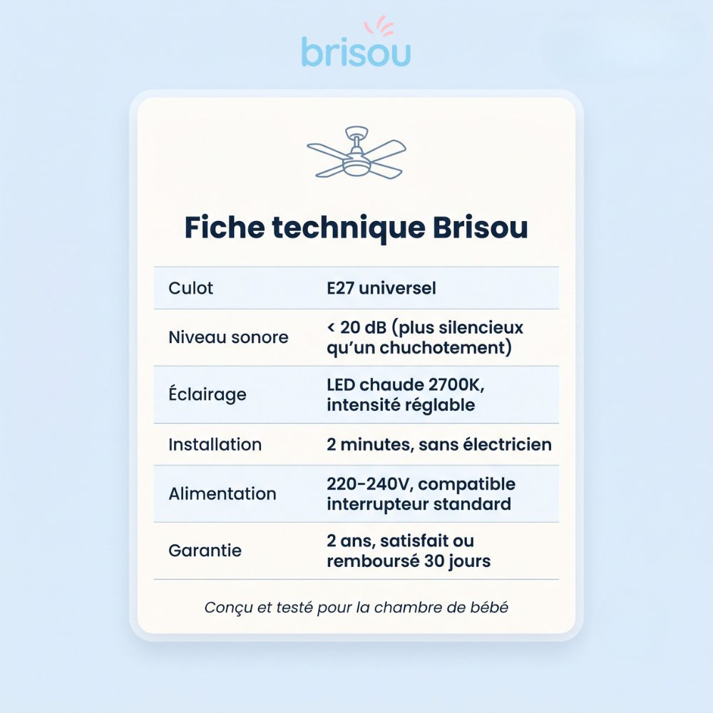 Brisou - Ventilateur de plafond